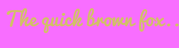 Image with Font Color D1C166 and Background Color F86EFF